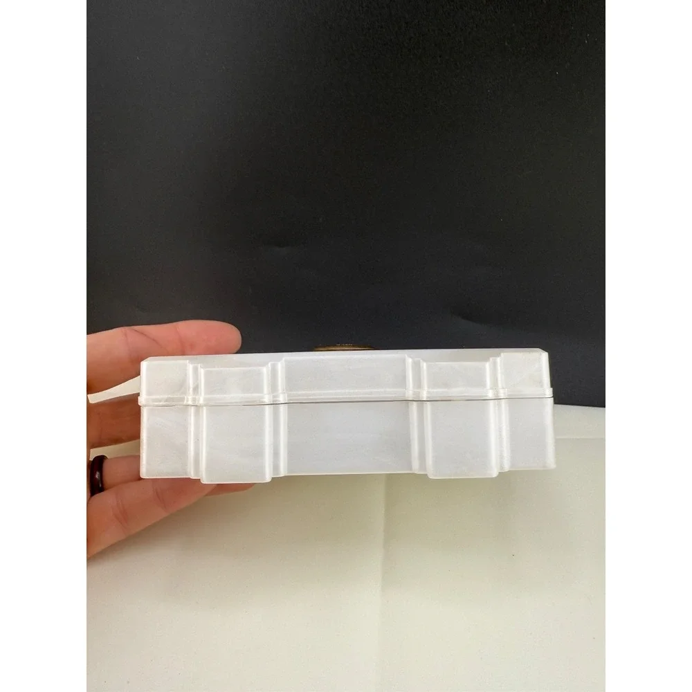 Vintage Acrylic Trinket Box Cameo Kleen-eze of Bristol Art Deco‎ Revival